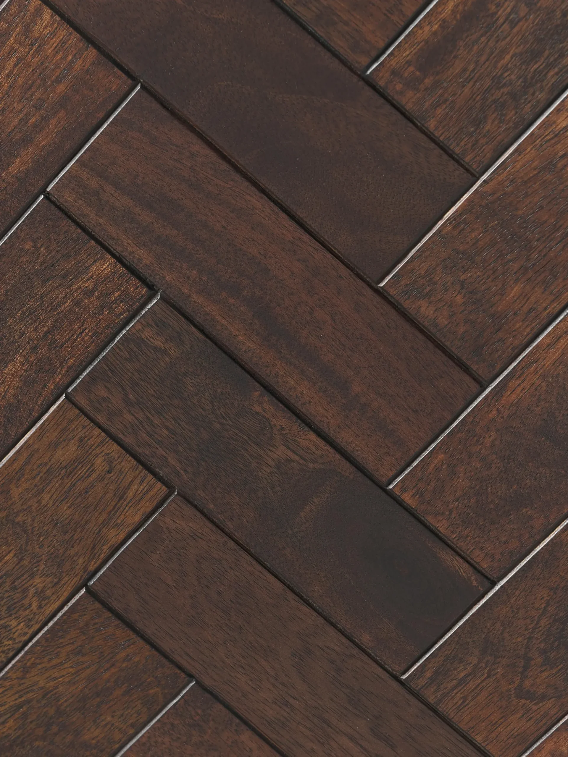 Credenza in legno di mango con motivo spina di pesce Luca