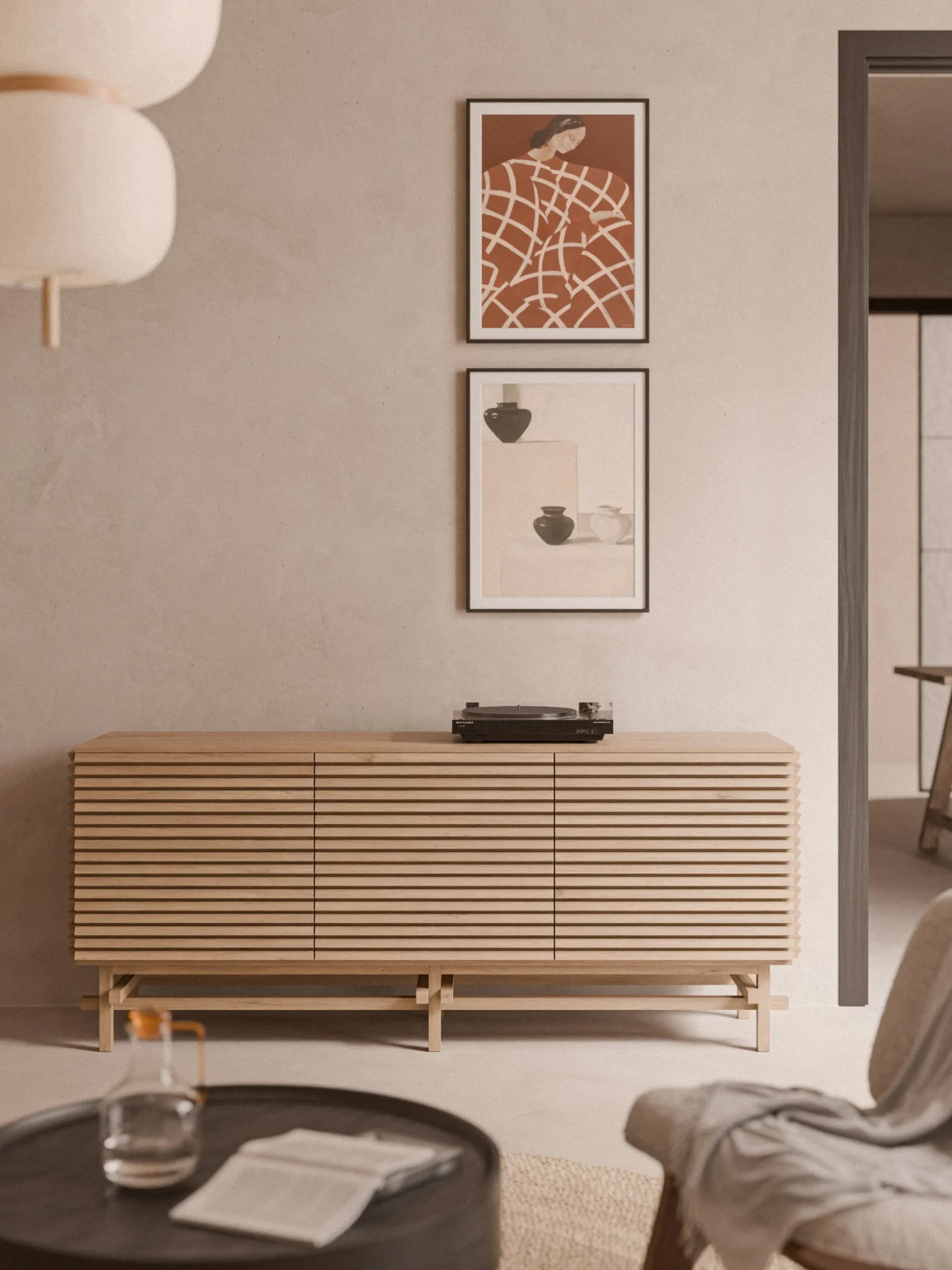 Credenza in legno di quercia Pierce