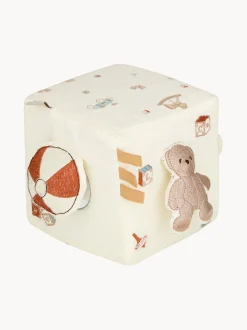 Cubo attività in cotone organico per bambini Vintage Toys