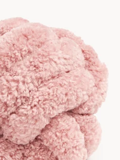 Cuscino annodato in teddy Dotty