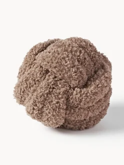 Cuscino annodato in teddy Dotty