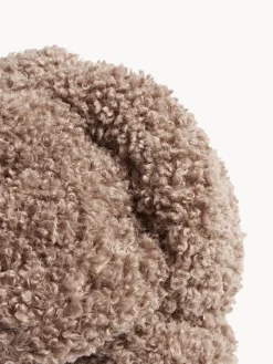 Cuscino annodato in teddy Dotty