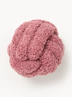 Cuscino annodato in teddy Dotty