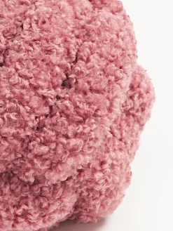 Cuscino annodato in teddy Dotty