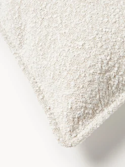 Cuscino decorativo grande in bouclé Lennon, 60 x 60 cm
