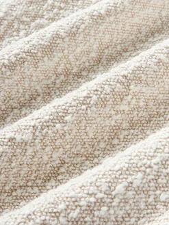 Cuscino decorativo grande in bouclé Lennon, 60 x 60 cm