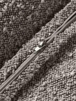 Cuscino decorativo grande in bouclé Lennon, 70 x 70 cm