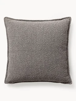 Cuscino decorativo grande in bouclé Lennon, 70 x 70 cm