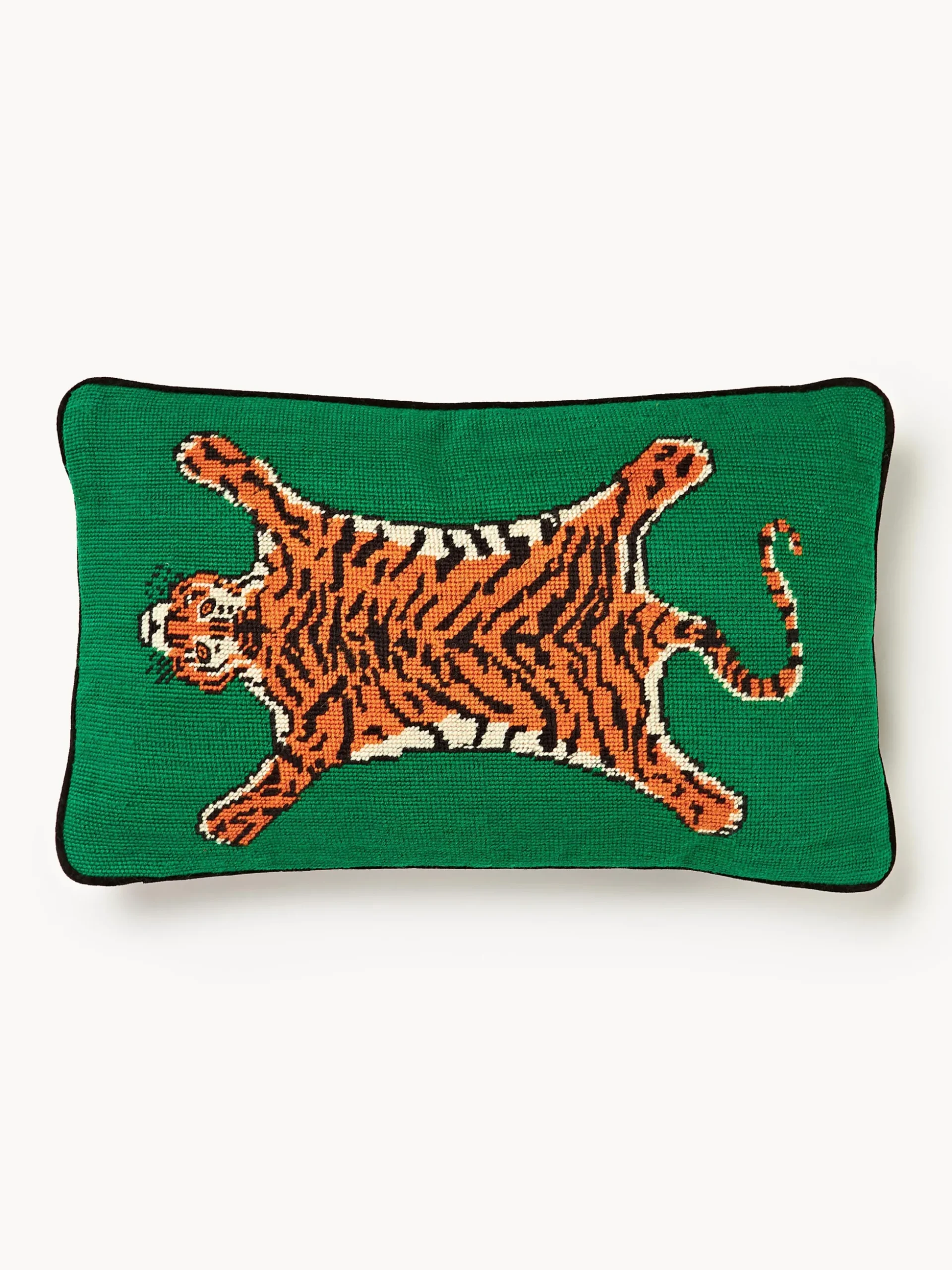 Cuscino decorativo in lana fatto a mano Tiger