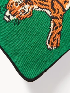 Cuscino decorativo in lana fatto a mano Tiger