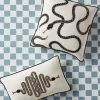 Cuscino decorativo in lino Snake