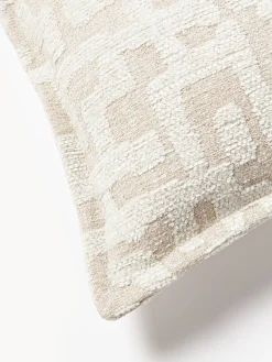 Cuscino in viscosa con motivo jacquard Contia