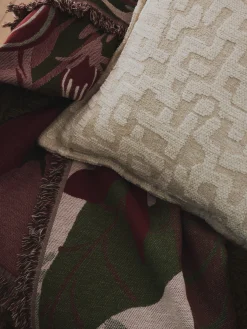Cuscino in viscosa con motivo jacquard Contia