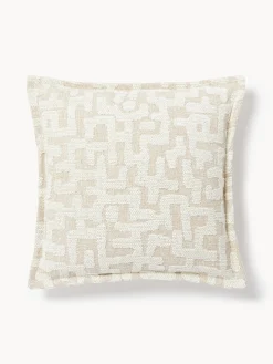 Cuscino in viscosa con motivo jacquard Contia