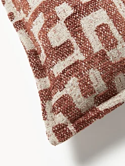 Cuscino in viscosa con motivo jacquard Contia