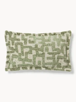 Cuscino in viscosa con motivo jacquard Contia