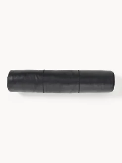 Cuscino per collo in pelle fatto a mano Raven