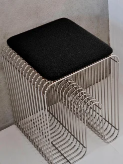 Cuscino seduta per sgabello in bouclé Curva