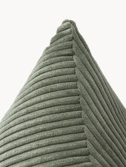 Cuscino triangolare in velluto a coste Kylen