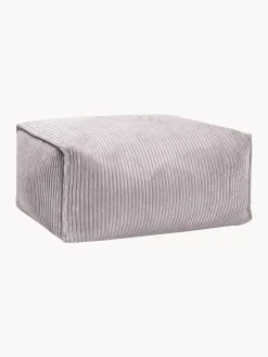 Cuscino da pavimento in velluto a coste Shara