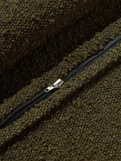 Cuscino decorativo grande in bouclé Lennon, 60 x 60 cm