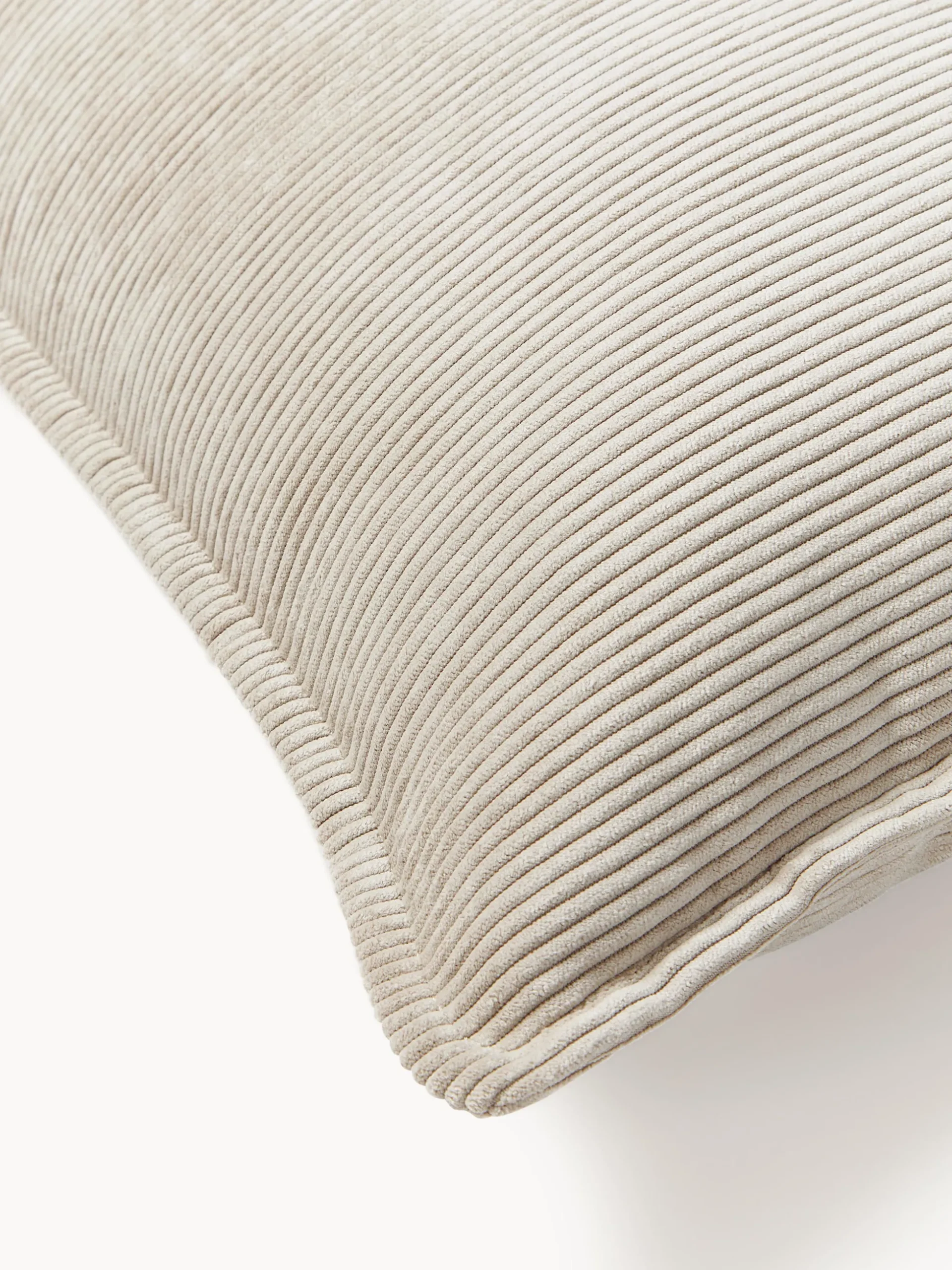 Cuscino decorativo grande in velluto a coste Lennon, 50 x 80 cm