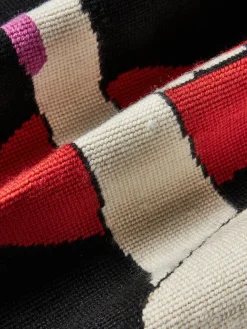 Cuscino decorativo in lana fatto a mano Lips Hush