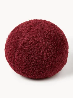 Cuscino decorativo rotondo in teddy Dotty