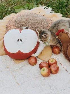 Cuscino in cotone fatto a mano Apple
