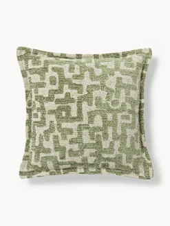 Cuscino in viscosa con motivo jacquard Contia
