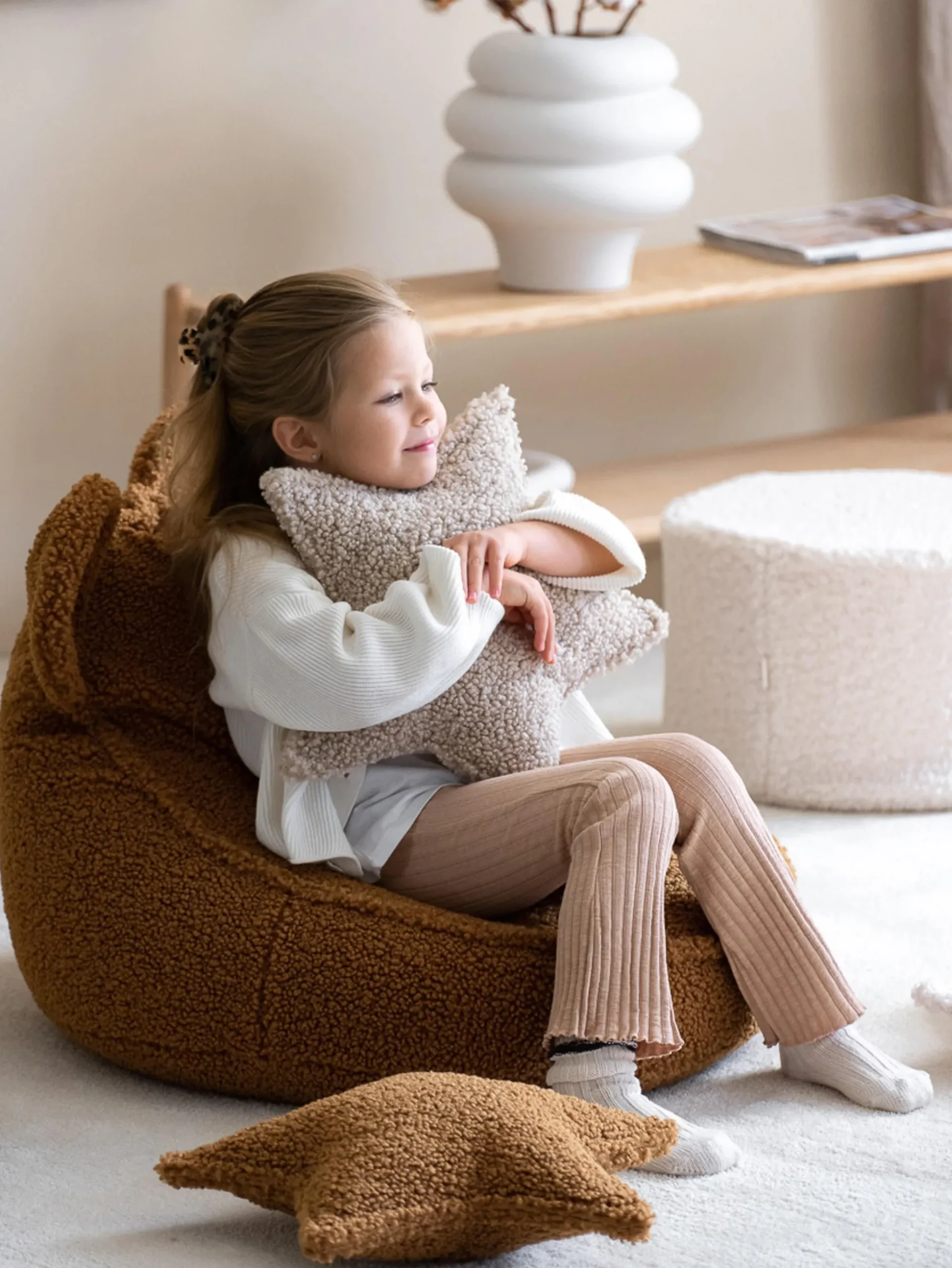 Cuscino morbido per bambini in teddy Star