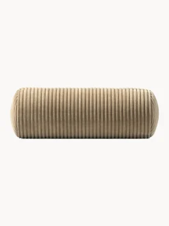 Cuscino per divano in velluto a coste Vetsak, Ø 16 x L 40 cm