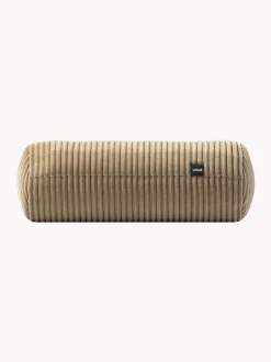 Cuscino per divano in velluto a coste Vetsak, Ø 16 x L 40 cm