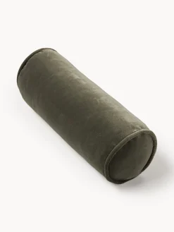 Cuscino per divano in velluto Vetsak, Ø 16 x L 40 cm