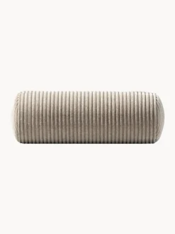 Cuscino per divano in velluto a coste Vetsak, Ø 16 x L 40 cm