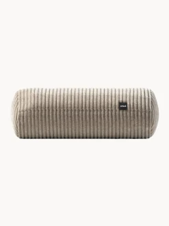 Cuscino per divano in velluto a coste Vetsak, Ø 16 x L 40 cm