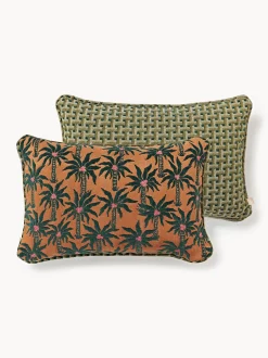 Cuscino reversibile da esterno fatto a mano Laura & Janis