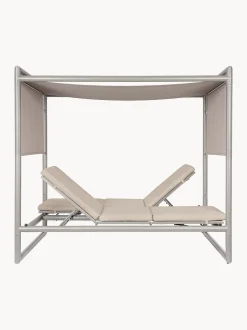 Daybed da giardino doppio con tettuccio solare Konnor