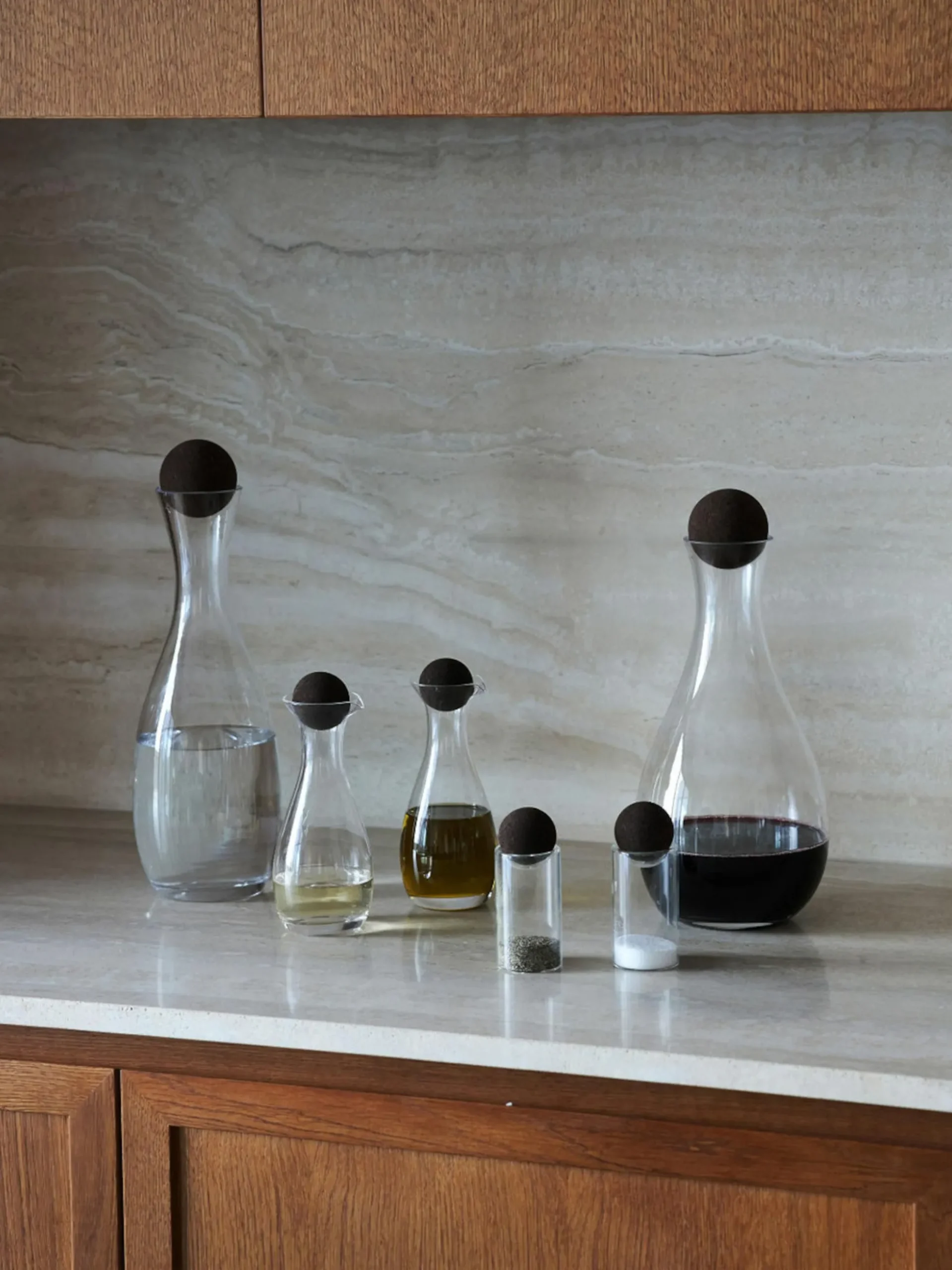 Decanter in vetro soffiato Nature, 2 L