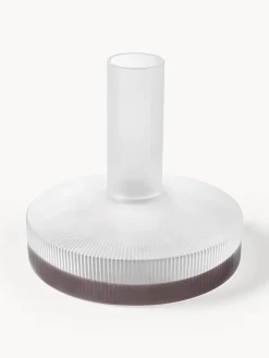Decanter in vetro soffiato millerighe Ripple, 1,1 L