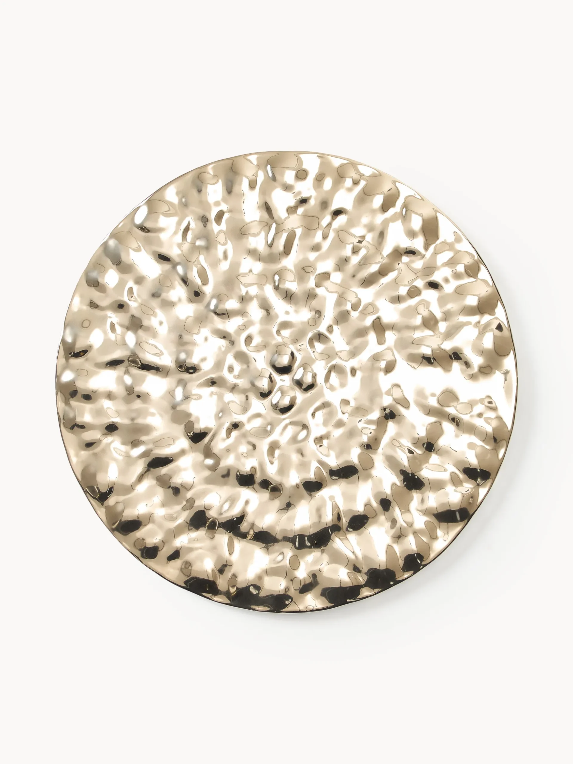 Decorazione da parete con superficie martellata Splash, Ø 120 cm