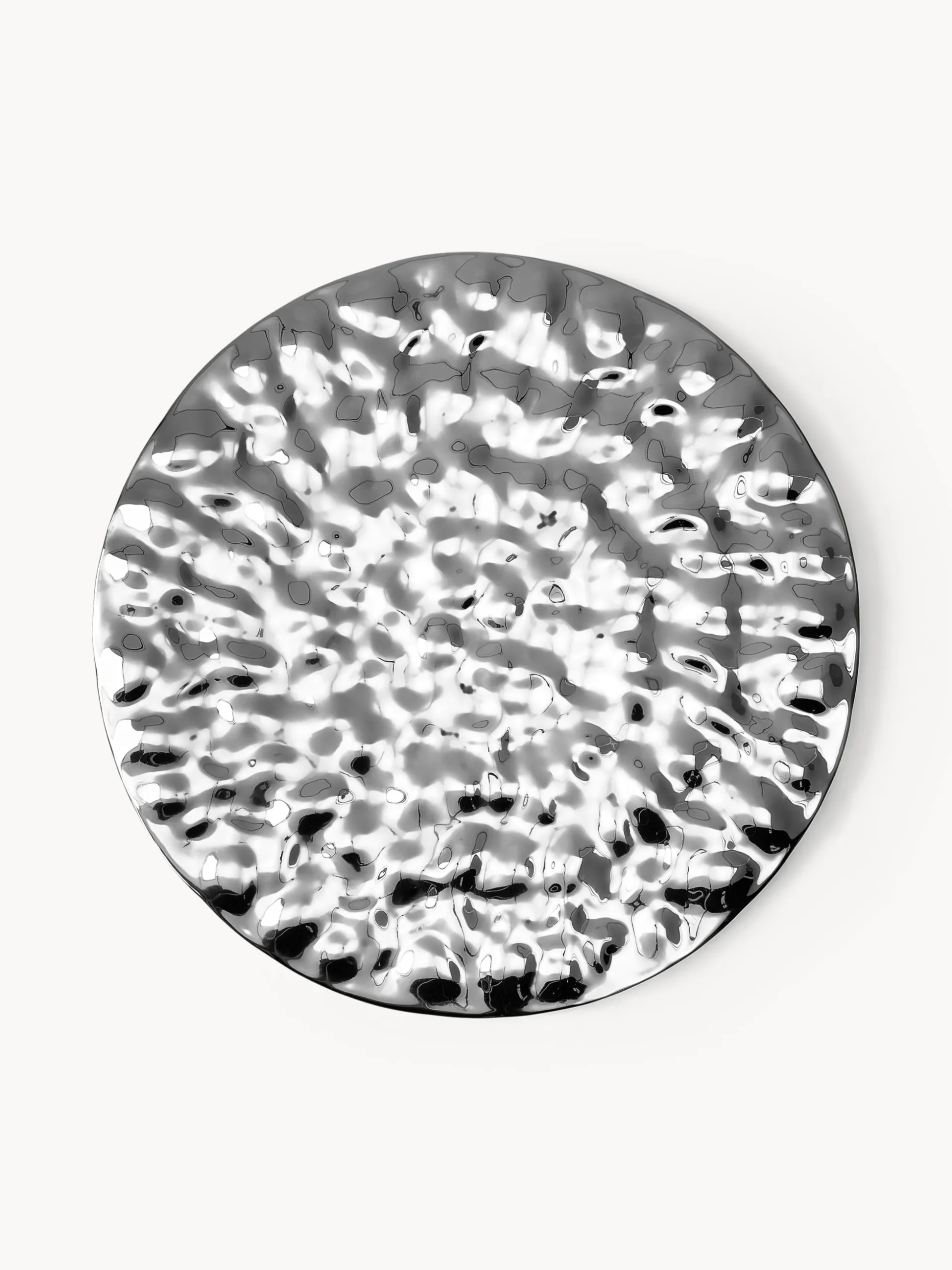 Decorazione da parete con superficie martellata Splash, Ø 120 cm