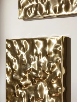 Decorazioni da parete con superficie martellata Splash 2 pz