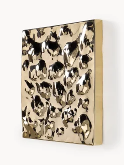 Decorazioni da parete con superficie martellata Splash 2 pz