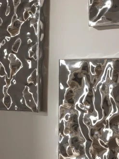 Decorazioni da parete con superficie martellata Splash 2 pz