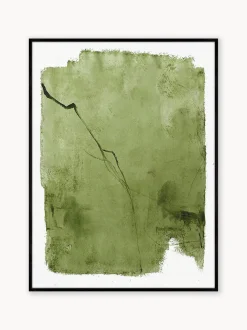 Dipinto su tela dipinto a mano Green Layer