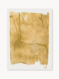 Dipinto su tela dipinto a mano Yellow Layer