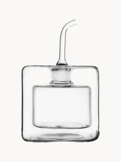 Dispenser aceto e olio in vetro borosilicato fatto a mano Cube