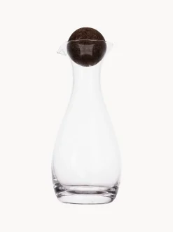 Dispenser aceto e olio in vetro soffiato Nature, set da 2
