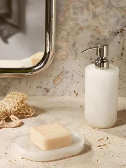 Dispenser sapone in alabastro Valo